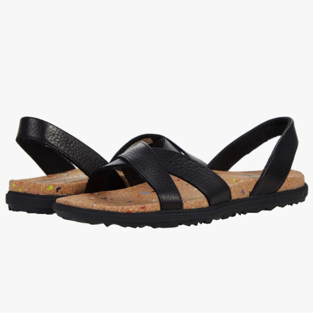 Merrell Napa Valley Sling Back Black Malbec Performance Footwear Leather Sandals